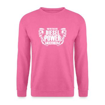 Diesel Power Shirt - Sweat-shirt Unisexe - rose - Devant