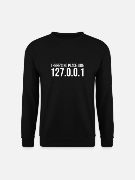 127.0.0.1 Local Host - Admin und Programmierer - Unisex Pullover - Schwarz