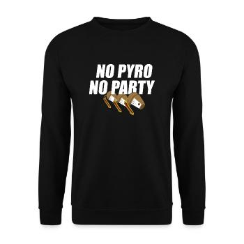 Feux d'artifice No Pyro No Party Shell - Sweat-shirt Unisexe - noir - Devant - Alina (178cm) & Michal (187cm)