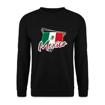 Mexico - Unisex Sweatshirt - black - Front - Alina (178cm) & Michal (187cm)