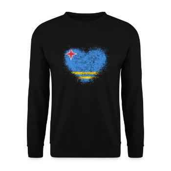Aruba - Unisex Pullover - Schwarz - Vorne - Alina (178cm) & Michal (187cm)