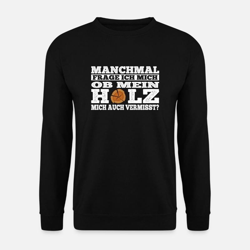 Holz - vermisst - Unisex Pullover - Schwarz