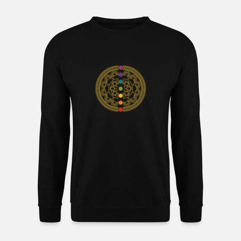 7 Chakras Chakra Spirituality Meditation Gift - Unisex Sweatshirt - black