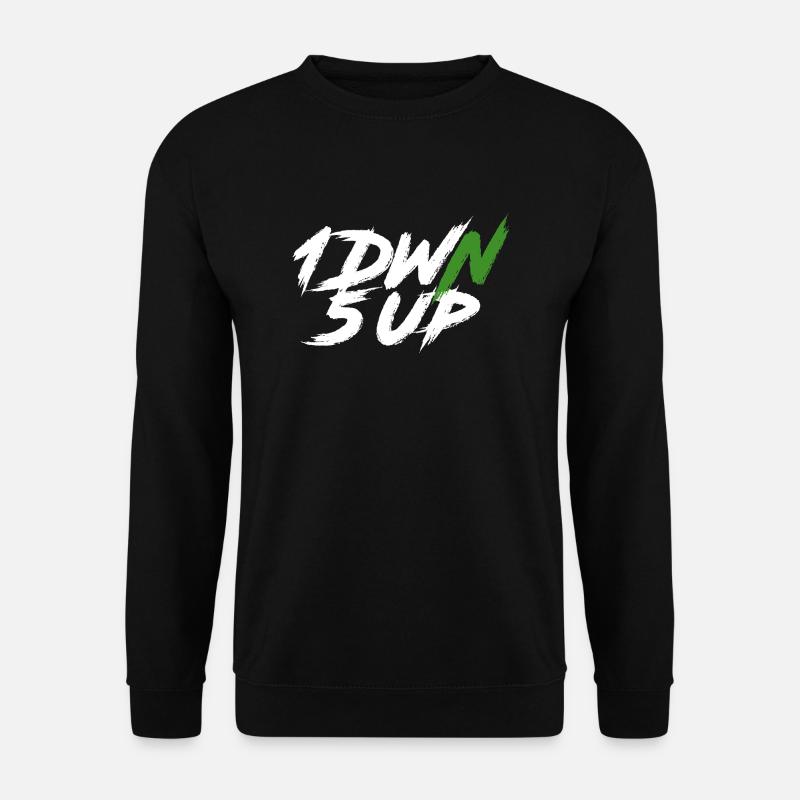 1DWN5UP white - Unisex Sweatshirt - black