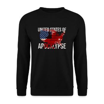 United States of Apocalypse - Unisex Pullover - Schwarz - Vorne - Alina (178cm) & Michal (187cm)