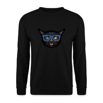 animal cat lulnette fancy minnows 402 - Unisex Sweatshirt - black - Front - Alina (178cm) & Michal (187cm)