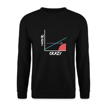 Crazy Hot Scale - Graphisme - Graphique - Barny - Sweat-shirt Unisexe - noir - Devant - Alina (178cm) & Michal (187cm)