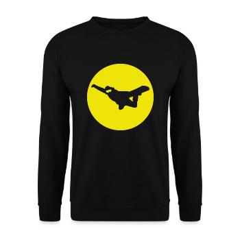 Snowboard Method Air - Unisex Sweatshirt - black - Front - Alina (178cm) & Michal (187cm)