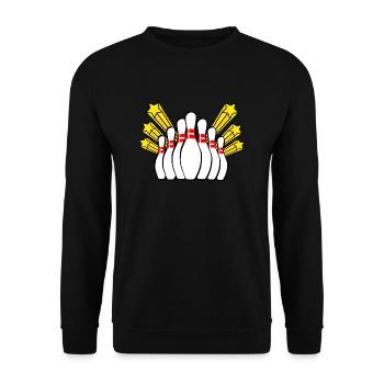 bowling - Sweat-shirt Unisexe - noir - Devant - Alina (178cm) & Michal (187cm)