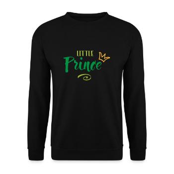 little prince - Unisex Sweatshirt - black - Front - Alina (178cm) & Michal (187cm)