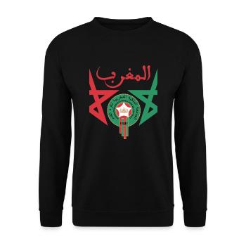Maroc Frmf - Sweat-shirt Unisexe - noir - Devant - Alina (178cm) & Michal (187cm)