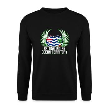 British Indian Ocean Territory - Unisex Sweatshirt - black - Front - Alina (178cm) & Michal (187cm)