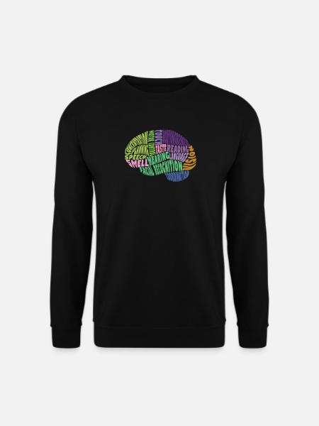 Zones dans le cerveau, colorées - Sweat-shirt Unisexe - noir