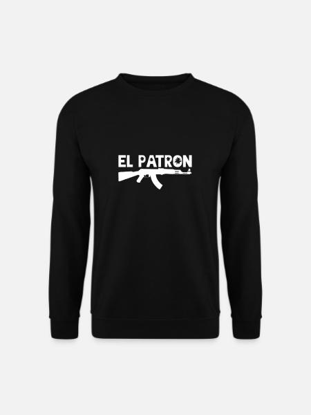 El Patron - AK47, blanc - Sweat-shirt Unisexe - noir