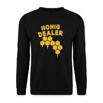 Beekeepers beekeepers gift idea - Unisex Sweatshirt - black - Front - Alina (178cm) & Michal (187cm)