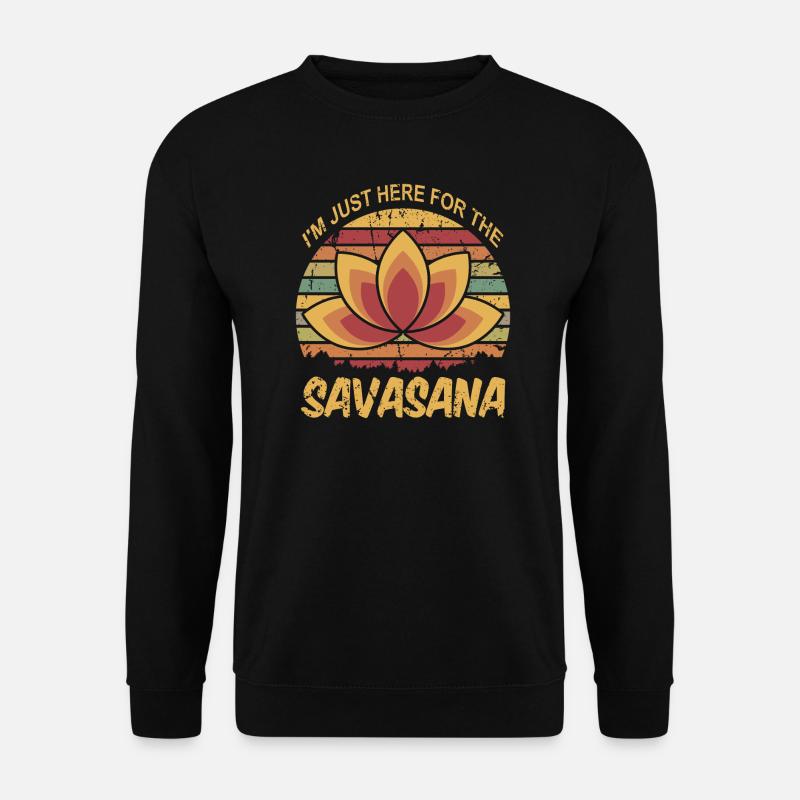 Yoga Savasana Geschenk - Unisex Pullover - Schwarz