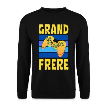 Futur Grand Frère Gamer - Sweat-shirt Unisexe - noir - Devant - Alina (178cm) & Michal (187cm)