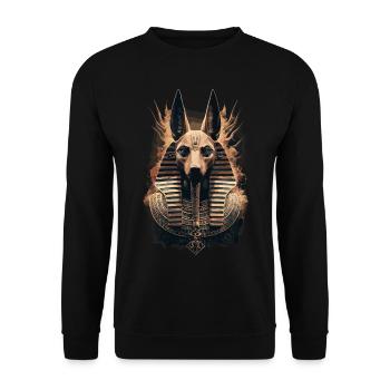 Könige Ägypten König Ägyptisch Pharao - Unisex Pullover - Schwarz - Vorne - Alina (178cm) & Michal (187cm)