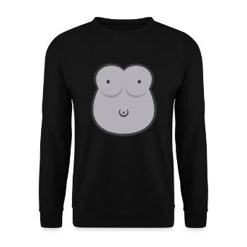 Gorilla Costume Animal Monkey Gorilla - Unisex Sweatshirt - black - Front - Alina (178cm) & Michal (187cm)