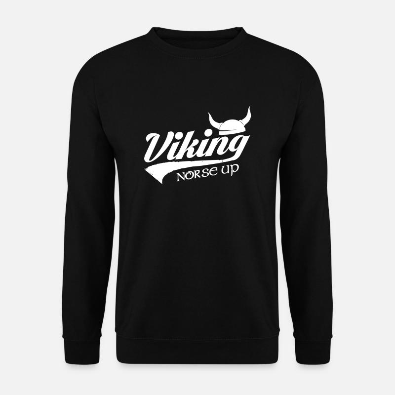 Viking Norse Up Wikinger Nordmann - Unisex Pullover - Schwarz