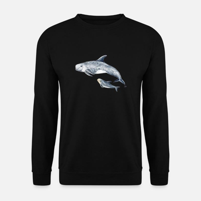Risso - Grampus Dolphin - Dauphin Risso - Unisex Pullover - Schwarz