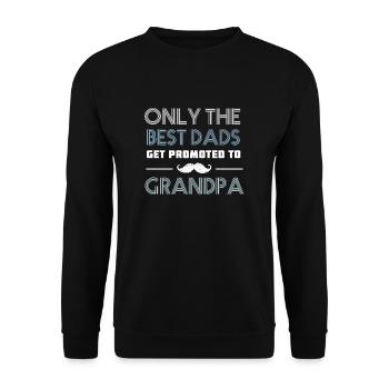 Père grand-père grand-père meilleur père Bart naissance petit-fils - Sweat-shirt Unisexe - noir - Devant - Alina (178cm) & Michal (187cm)