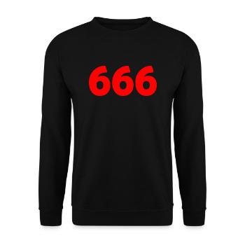 666 - Sweat-shirt Unisexe - noir - Devant - Alina (178cm) & Michal (187cm)