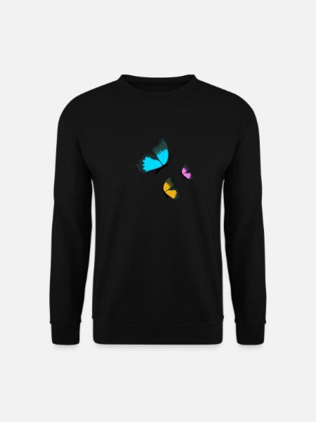 Schmetterlinge - Unisex Pullover - Schwarz