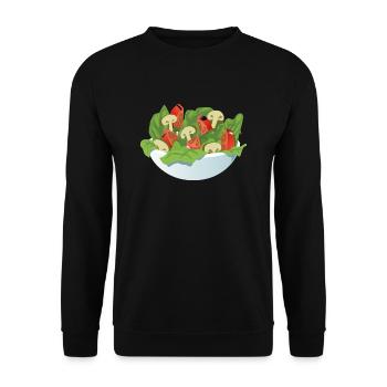 Salat - Unisex Pullover - Schwarz - Vorne - Alina (178cm) & Michal (187cm)