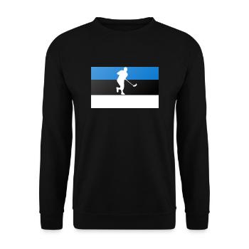 floorball - Unisex Pullover - Schwarz - Vorne - Alina (178cm) & Michal (187cm)