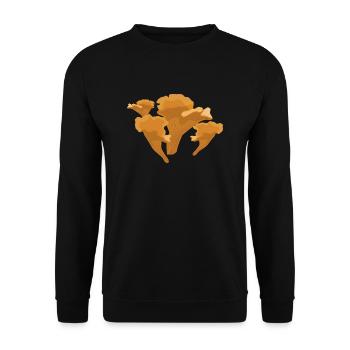 champignons champignons champignons légumes légumes légumes2 - Sweat-shirt Unisexe - noir - Devant - Alina (178cm) & Michal (187cm)