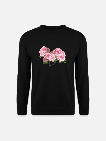 roses roses fleur fleurs jardin garden3 - Sweat-shirt Unisexe - noir