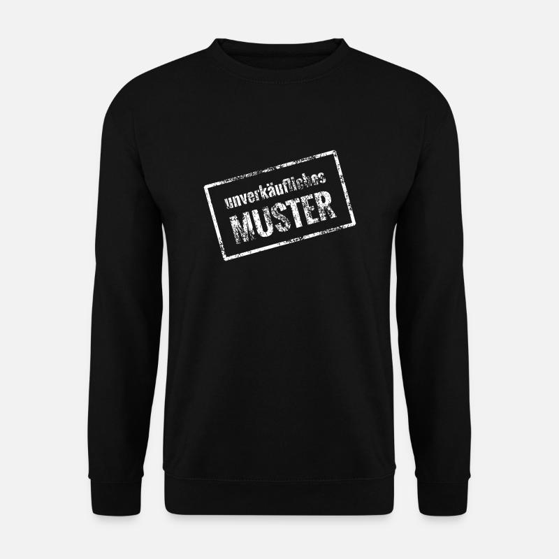 unverkäufliches Muster - Geschenk Idee - Unisex Pullover - Schwarz