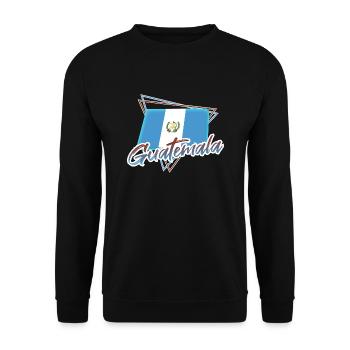 Guatemala - Unisex Sweatshirt - black - Front - Alina (178cm) & Michal (187cm)