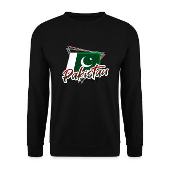 Pakistan - Unisex Sweatshirt - black - Front - Alina (178cm) & Michal (187cm)