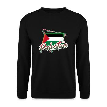 Palestine - Unisex Sweatshirt - black - Front - Alina (178cm) & Michal (187cm)