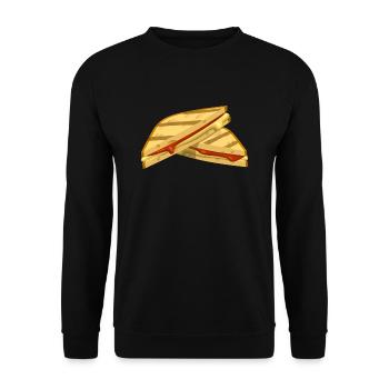 pain sandwich petit grille-pain fruehstueck23 - Sweat-shirt Unisexe - noir - Devant - Alina (178cm) & Michal (187cm)