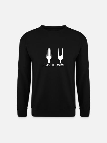 Fourchettes cadeau en plastique Heavy Metal Drôle Rock - Sweat-shirt Unisexe - noir