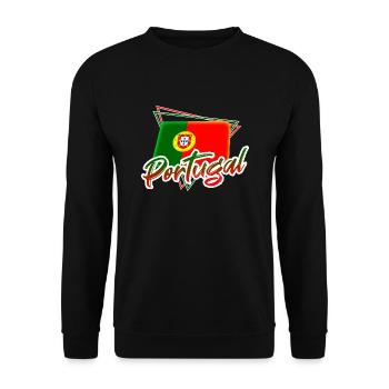 Portugal - Sweat-shirt Unisexe - noir - Devant - Alina (178cm) & Michal (187cm)