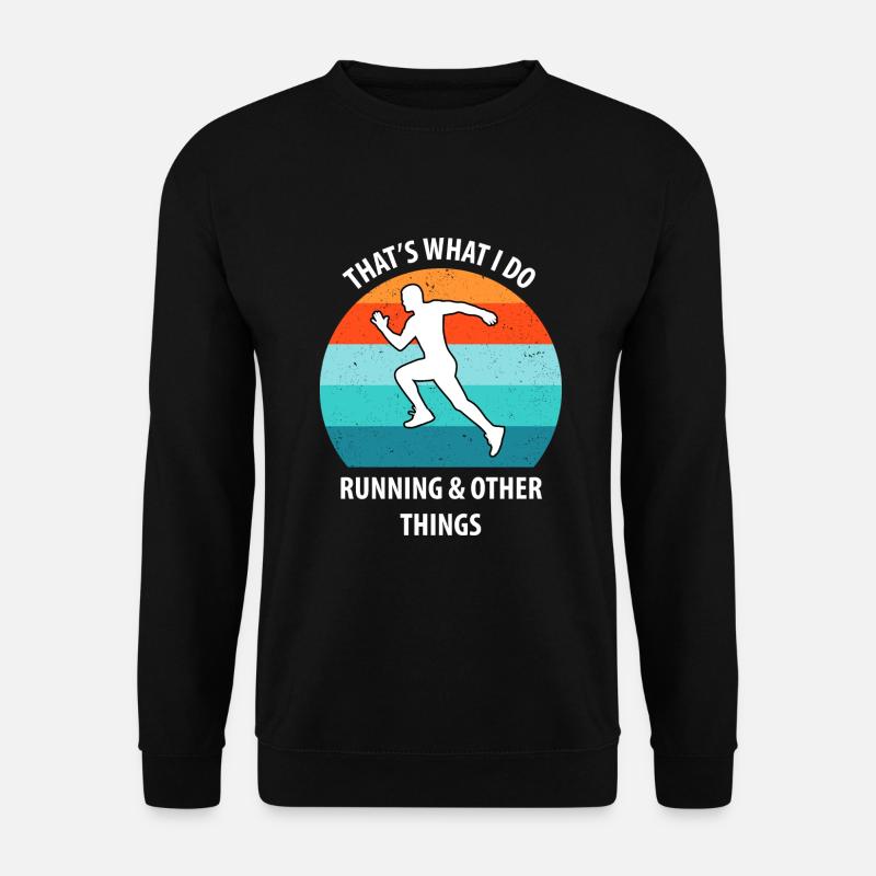 Joggen - Unisex Pullover - Schwarz