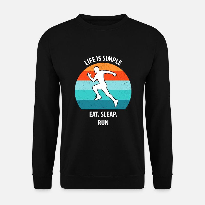 Joggen - Unisex Pullover - Schwarz