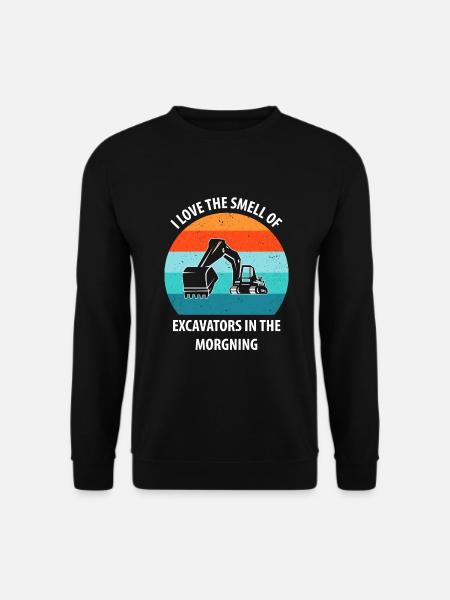 Bagger Baggerfahrer Baggerwagen - Unisex Pullover - Schwarz