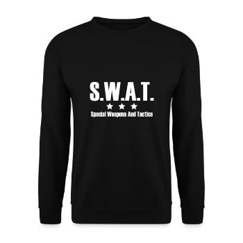 Swat - Weapons Spéciaux And Tactics - Sweat-shirt Unisexe - noir - Devant - Alina (178cm) & Michal (187cm)