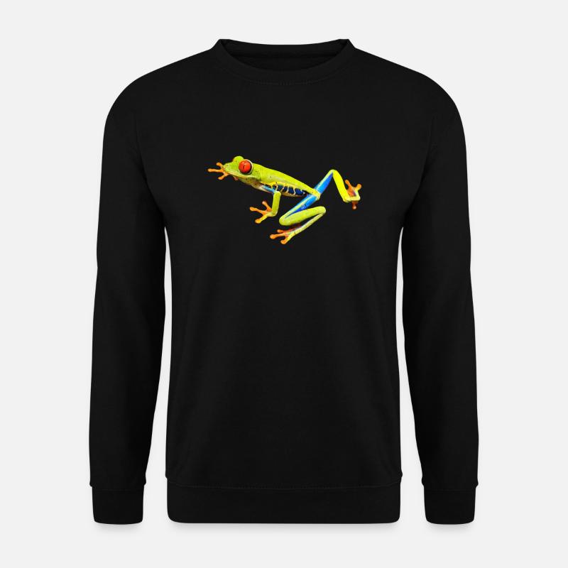 red eye frog frog - Unisex Sweatshirt - black