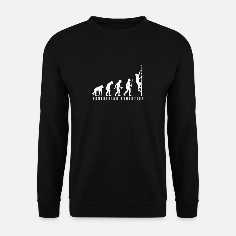 Bouldering Evolution - Unisex Pullover - Schwarz