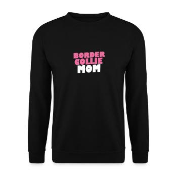 BORDER COLLIE DOG MOM - Unisex Pullover - Schwarz - Vorne - Alina (178cm) & Michal (187cm)