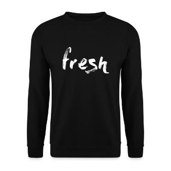 Fresh Style - Unisex Sweatshirt - black - Front - Alina (178cm) & Michal (187cm)