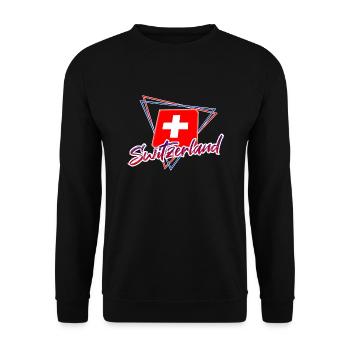 Suisse - Sweat-shirt Unisexe - noir - Devant - Alina (178cm) & Michal (187cm)
