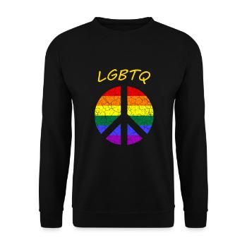 LGBTQ - Unisex Pullover - Schwarz - Vorne - Alina (178cm) & Michal (187cm)