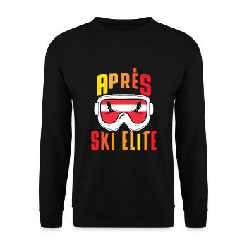 Après-ski élite - snowboard, ski, slalom - Sweat-shirt Unisexe - noir - Devant - Alina (178cm) & Michal (187cm)